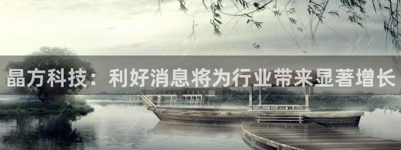 晶方科技：利好消息将为行业带来显著增长